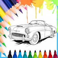 Car colouring game color paint