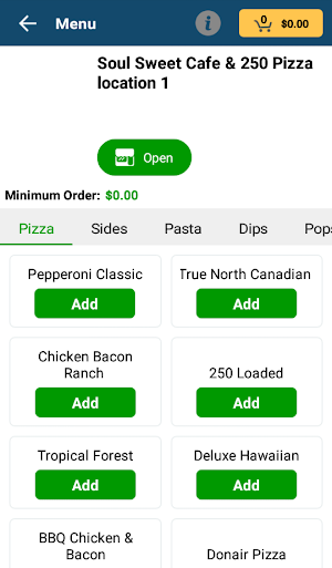 Soul Sweet Cafe & 250 Pizza Screenshot 1