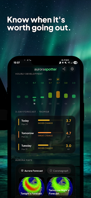 AuroraSpotter: Aurora Forecast Screenshot 2