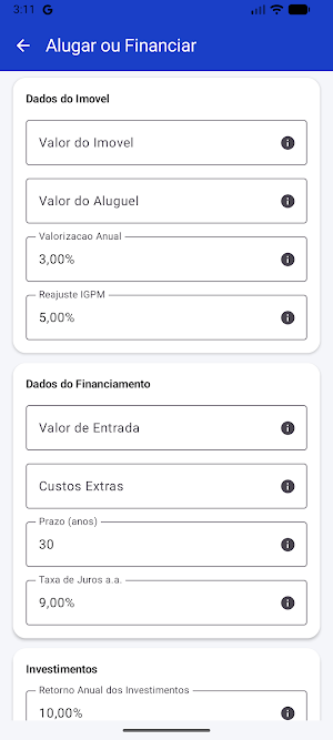 Calculadora Financeira Screenshot 3