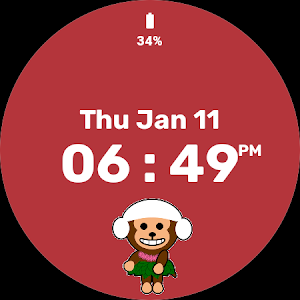 Animated Monkey Watch Face Screenshot 3