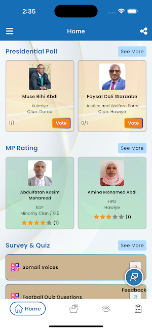 SomaliPolls Screenshot 0