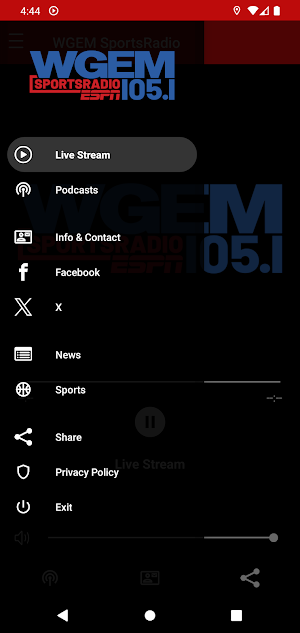 WGEM SportsRadio Screenshot 1