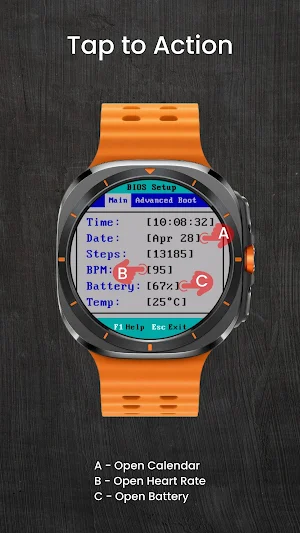 Retro BIOS Watch Face Screenshot 2