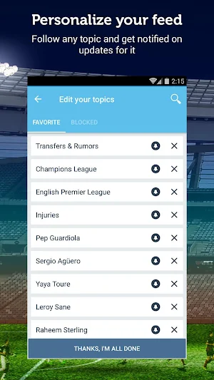 Unofficial Man City News Screenshot 1