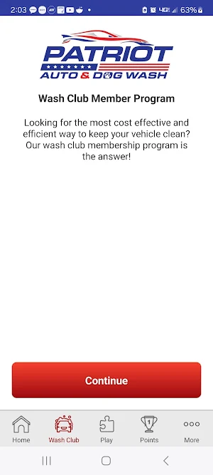 Patriot Auto Wash Screenshot 1