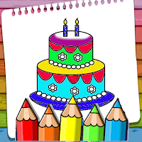 How to Color a Birthday Cake