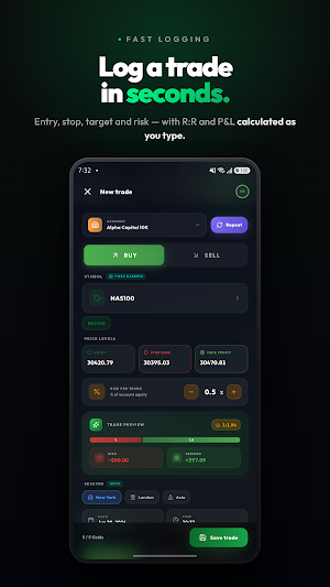 Oryvx: Trading Journal Screenshot 2