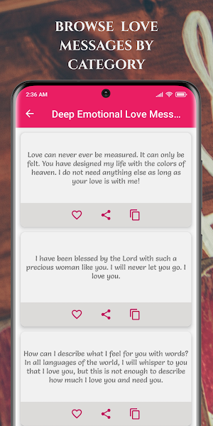 Romantic Love Messages Screenshot 1