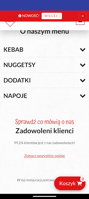 Bafra Kebab Łódź Inflancka Screenshot 2
