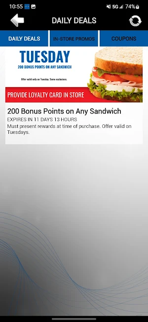 Gitty Up-N-Go Loyalty Screenshot 2