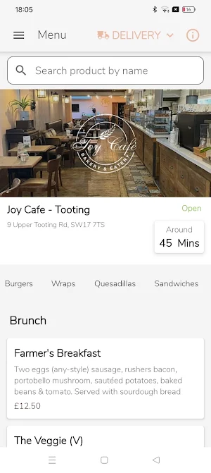 Joy Cafe - Tooting Screenshot 0