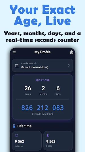 Age Calculator: Life Timeline Screenshot 0