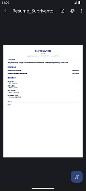 CV Lamaran Kerja - Buat CV PDF Screenshot 3
