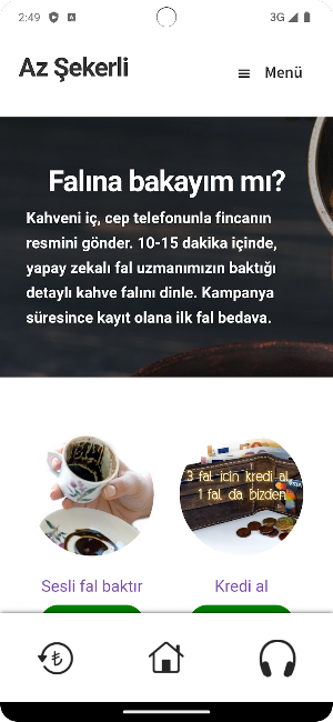 Az Şekerli - Sesli Kahve Falı Screenshot 0
