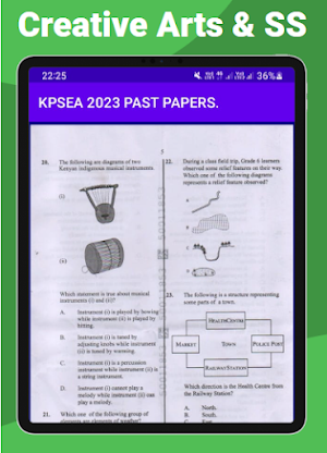 KPSEA 2023: Past papers. Screenshot 3