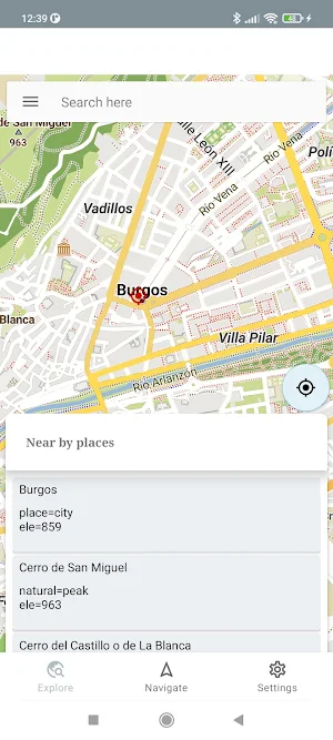 Burgos Spain Offline Map Screenshot 0