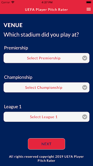 UEFA Player Pitch Rater Screenshot 3