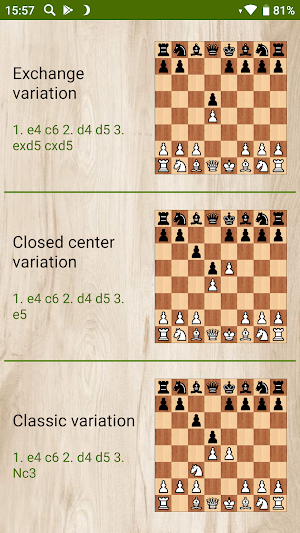 Combinations in the Caro-Kann Defense (free) Screenshot 1