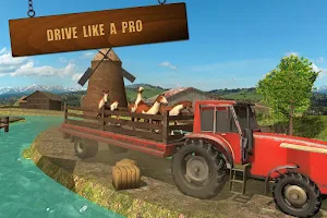 Farming Tractor Animal Cargo Transport Screenshot 2