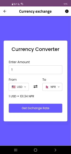 Currency exchange Screenshot 1