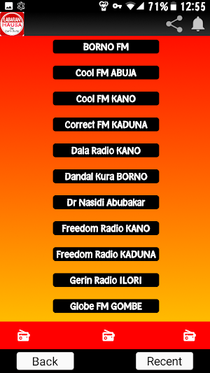 Hausa VOA Radio BBC RFI DW Screenshot 2