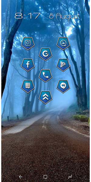 Coastal Blue Teal Icon Pack Screenshot 0
