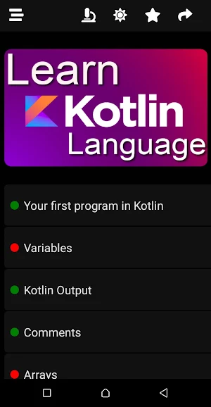 Kotlin exercises Screenshot 0