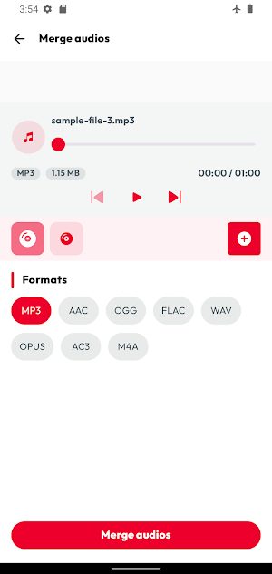Audio Files Merge Screenshot 1