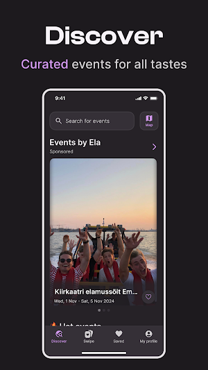 Ela - Find events! Screenshot 1