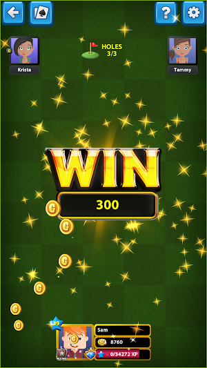 Golf Card Game: Relax and play Screenshot 2