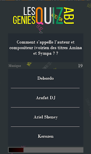 LES GENIES QUIZ ABIDJAN 2021 Screenshot 3