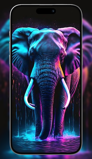 Neon Animal Wallpaper Screenshot 2
