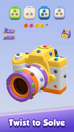 Screw Spin: 3D Color Sort Screenshot 3