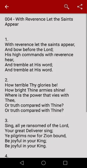 New SDA Hymns Collection Screenshot 3