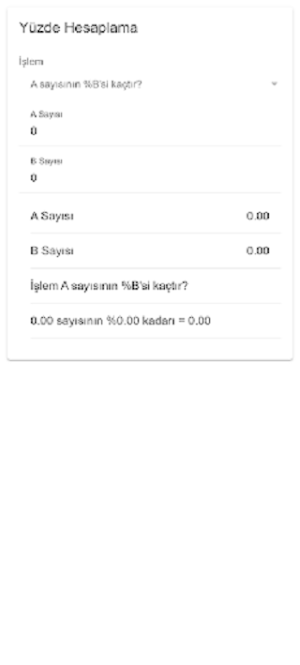 Yüzde Hesaplama Screenshot 1