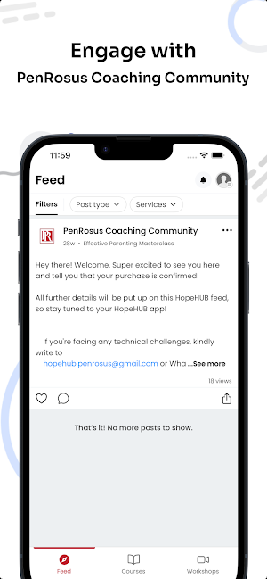 HopeHUB Life Coach Screenshot 1