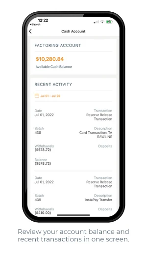 eCapital Mobile App Dev Screenshot 1