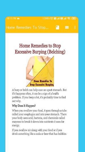 Home Remedies To Stop Excessive Burping (Belching) Screenshot 1