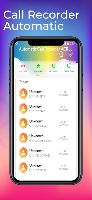 Automatic Call Recorder ACR Screenshot 1