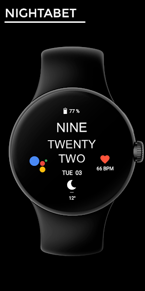 Nightabet - watch face Screenshot 0
