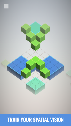 Isometric Squares - puzzle ² Screenshot 1