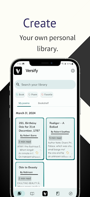 Versify -Poetry, eBooks Reader Screenshot 3