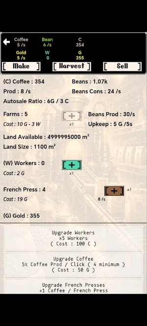 Idle CoffeeVerse Screenshot 3