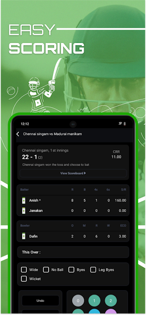 ScoreCraze-Cricket Scoring App Screenshot 2