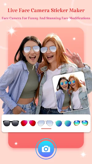 Live Face Selfie Camera Filter Screenshot 1
