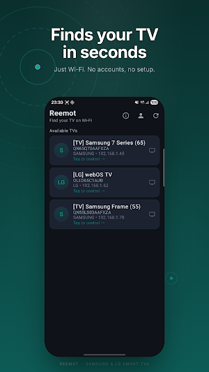 Reemot: Samsung & LG Remote Screenshot 1