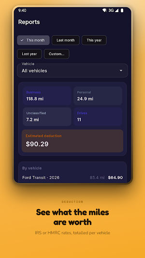 MileProof: Mileage Log Screenshot 2