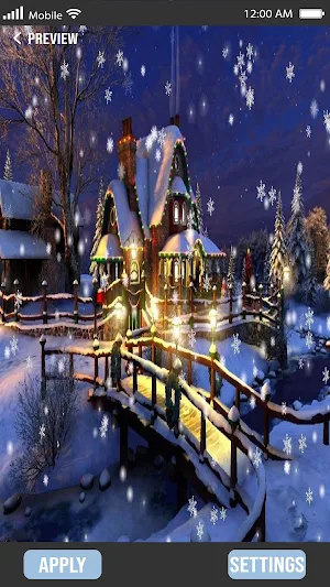 Snow Fall Wallpapers Screenshot 0