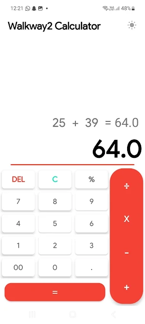 Walkway 2Calculator Screenshot 3